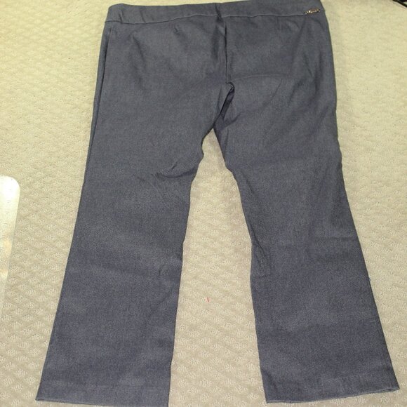 Rekucci Easy into Comfort Women's 20W Pull On Denim-like Straight Leg Pants - Picture 2 of 6